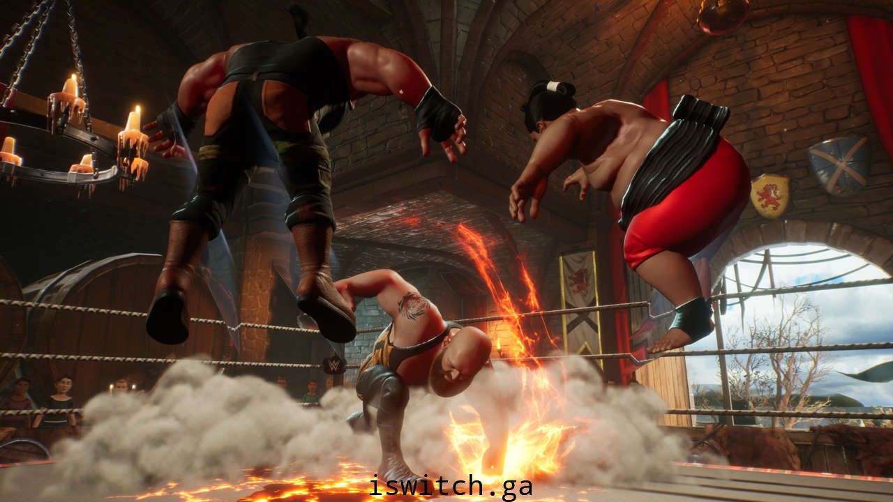[Switch]硬汉必玩WWE 2K竞技场官方中文本体+升补[NSP]