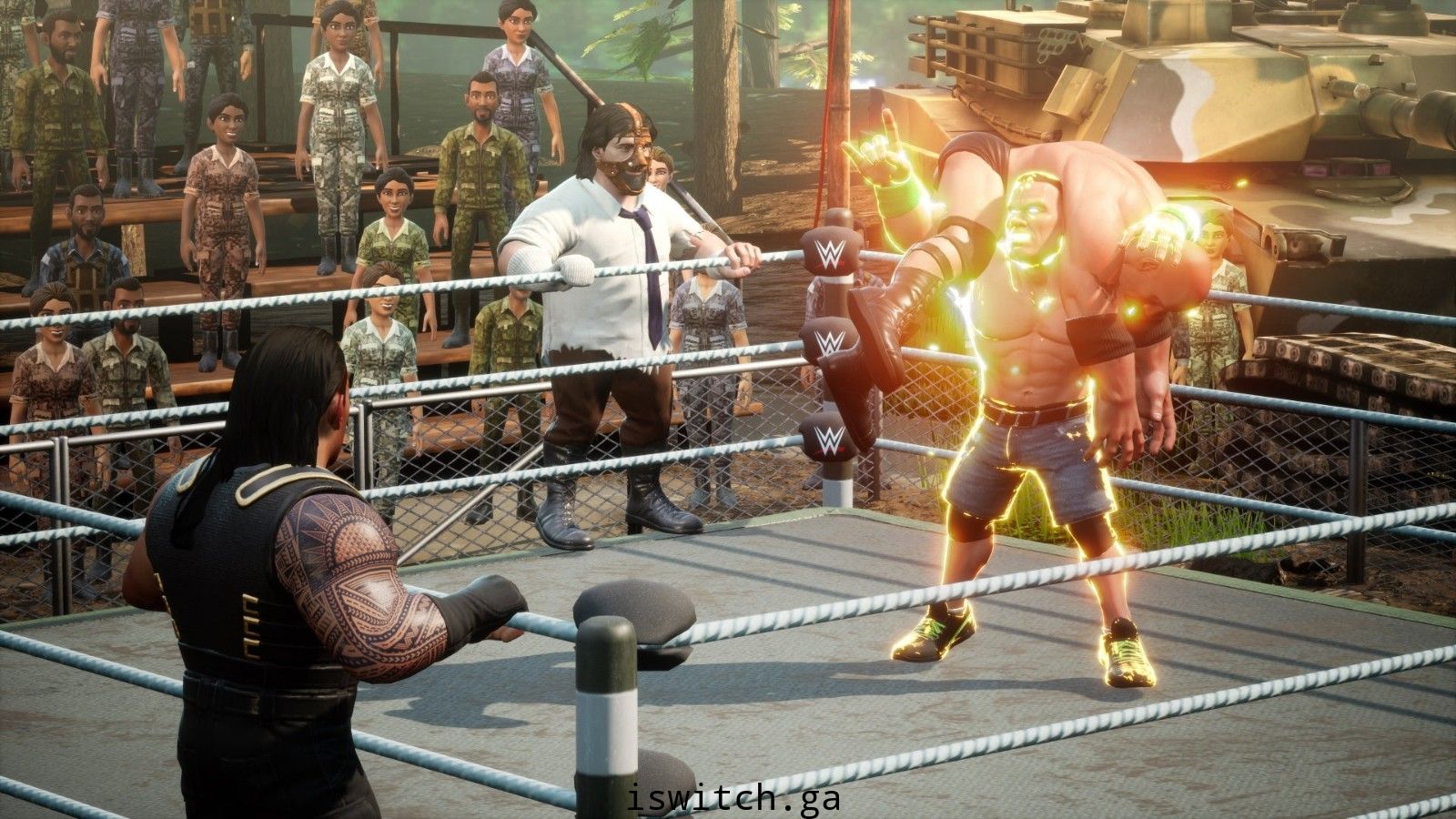[Switch]硬汉必玩WWE 2K竞技场官方中文本体+升补[NSP]