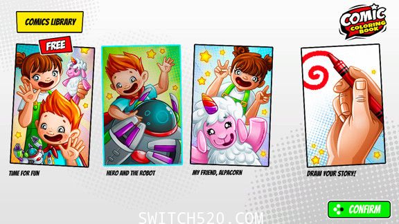[Switch]Comic Coloring Book英文版[NSZ]