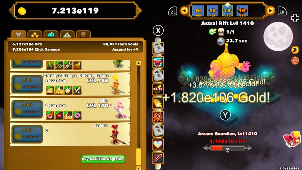 [Switch]点击英雄 Clicker Heroes官方中文本体+1.0.2升补NSZ