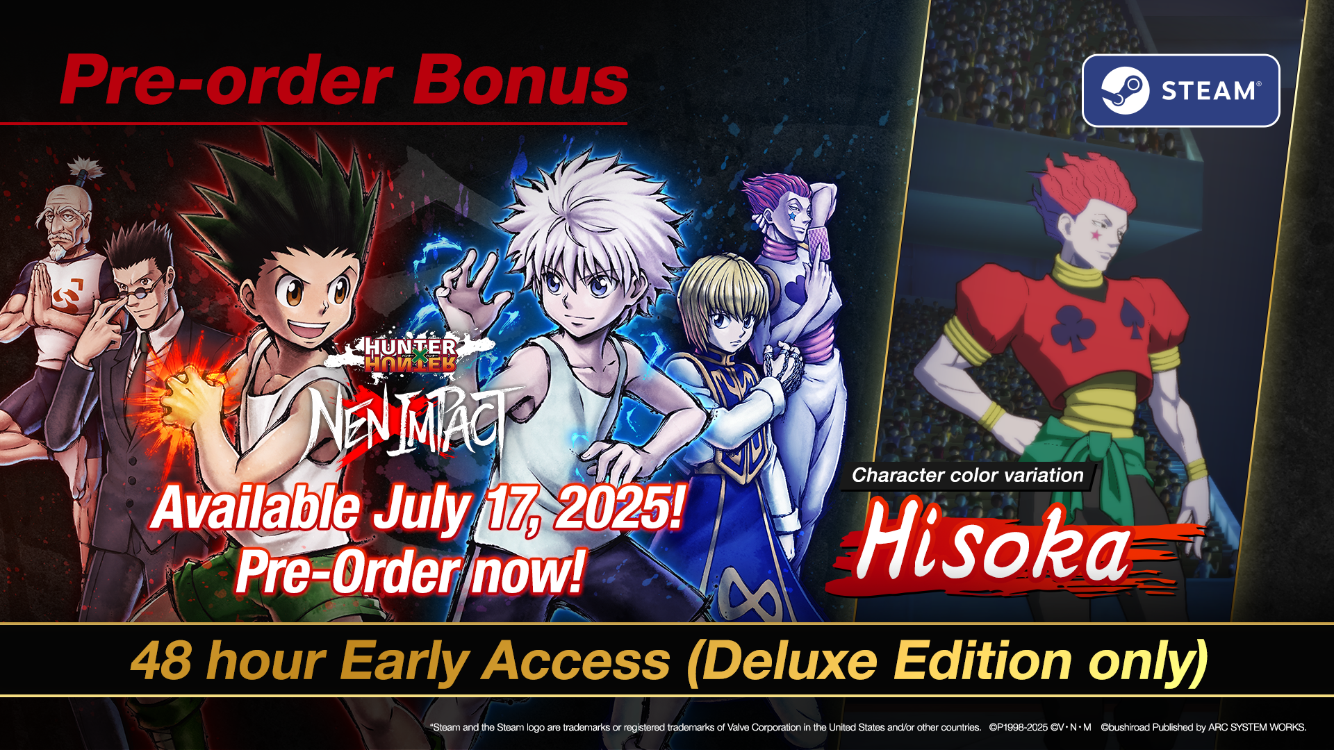 [Switch]全职猎人 念力冲击 HUNTER×HUNTER NEN官方中文本体+1.2.3升补+8DLCNSZ原版